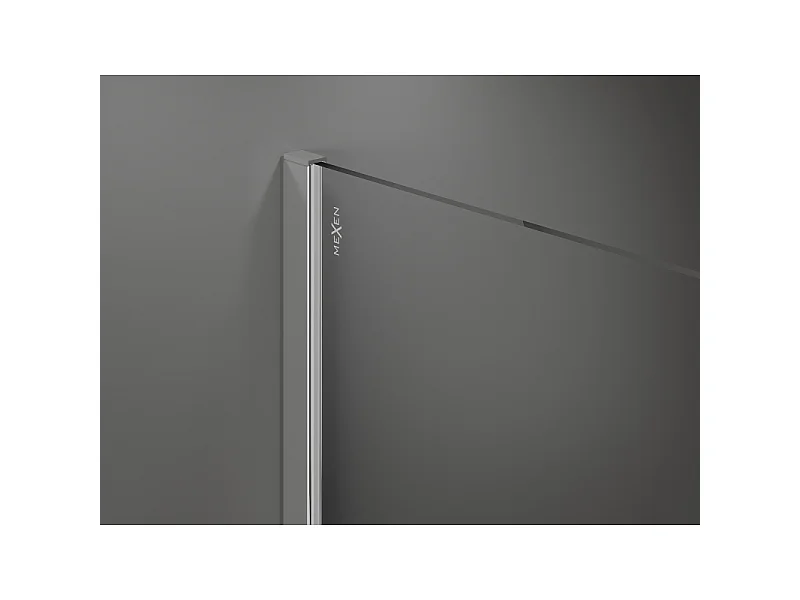 Mexen Kioto paroi de douche Walk-in 100 x 200 cm, givre 8 mm, chrome - 800-100-101-01-30
