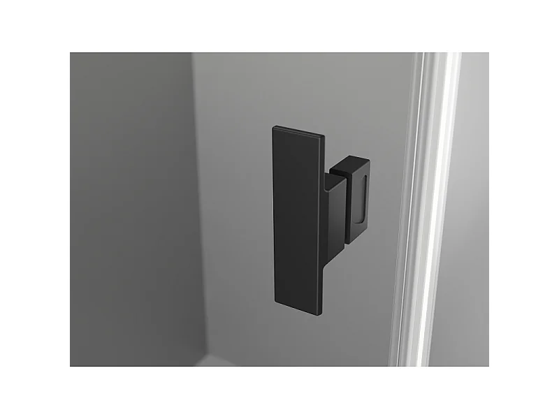 Mexen Mist porta doccia basculante 70 cm, trasparente, nero - 8A4-070-000-70-00