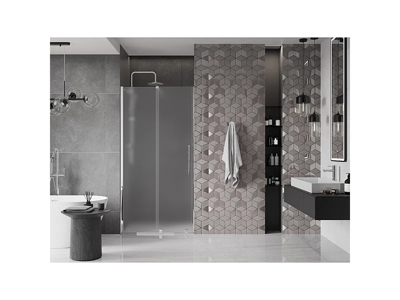 Mexen Velar Duschschiebetür 110 cm, matt, Chrom - 871-110-000-31-01