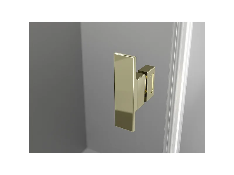Mexen Mist-B draaideur douchedeur 70 cm, transparant, goud - 8A2-070-000-50-00