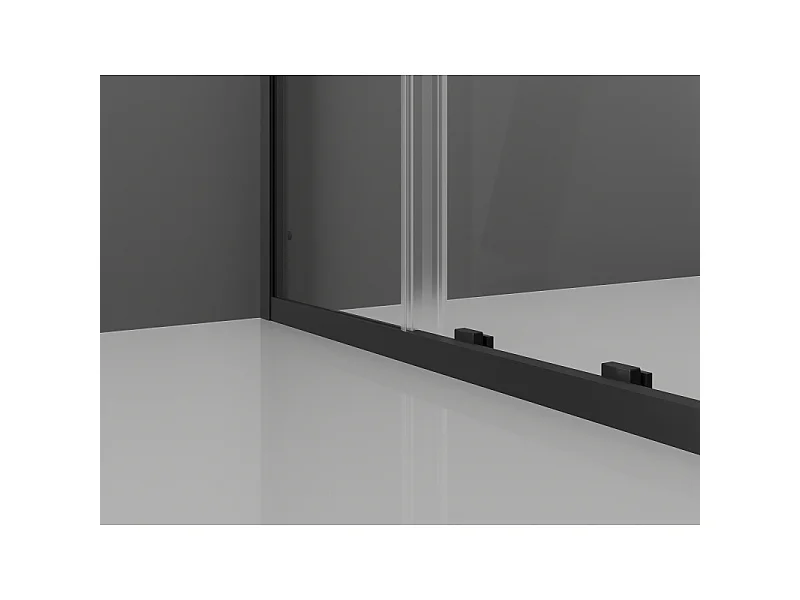 Mexen Exo Duschdoppeltüren 150 cm, transparent, schwarz - 8152-150-000-70-00