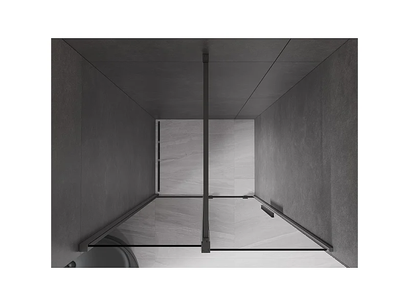 Mexen Velar porte de douche coulissante 110 cm, graphite, gun metal - 871-110-000-41-95