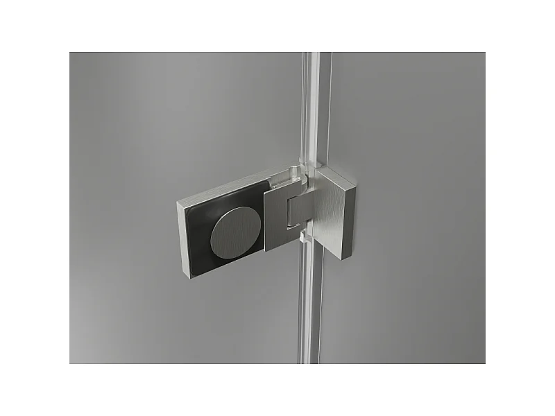 Mexen Lunar-F L porte de douche pliante à gauche 120 cm, transparent, nickel brossé - 836SL-120-050-97-00-L