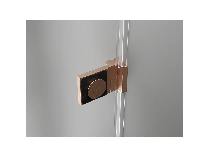 Mexen Lunar-B L porte de douche pivotante gauche 120 cm, transparent, cuivre brossé - 832SL-120-050-65-00-L