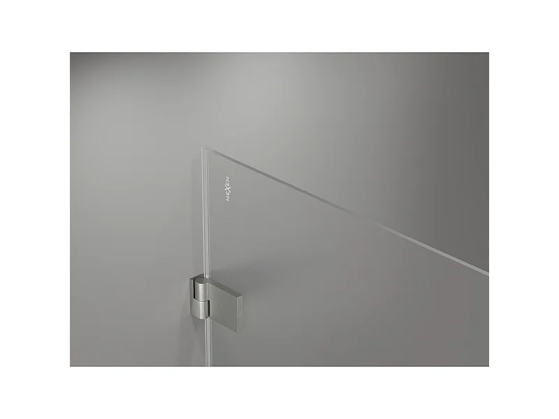 Mexen Lunar-B L porte de douche pivotante gauche 120 cm, transparent, nickel brossé - 832SL-120-050-97-00-L