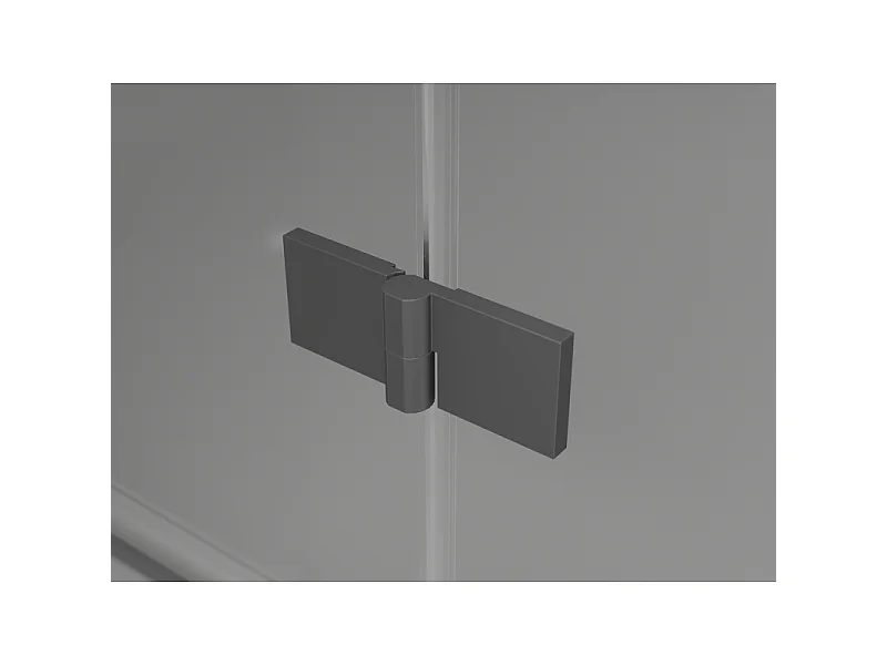 Mexen Lunar L porte de douche pivotante gauche 140 cm, transparent, gun metal - 834SL-140-050-95-00-L