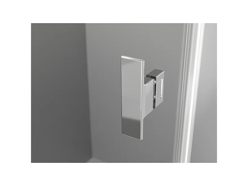 Mexen Mist draaideur 85 cm, transparant, chroom - 8A4-085-000-01-00