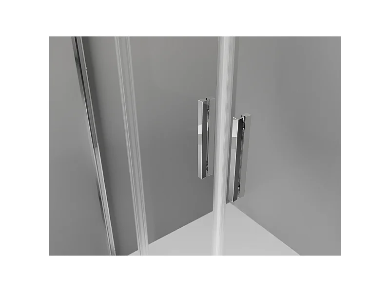 Mexen Exo doppelt verschiebbare Duschttüren 130 cm, transparent, Chrom - 8152-130-000-01-00