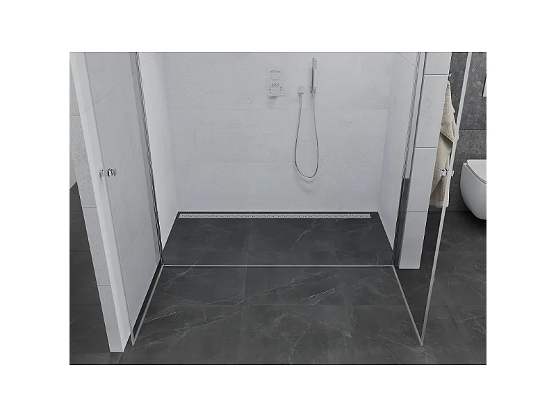 Mexen Pretoria Duo-Dusch-Schwingtür 150 cm, transparent, Chrom - 852-150-000-02-00