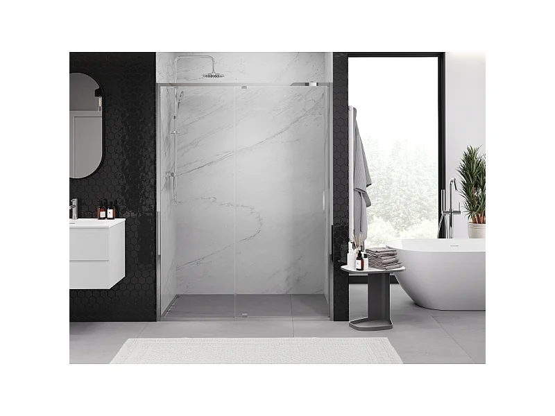 Mexen Exo Duschpendeltür 150 cm, transparent, Chrom - 819-150-000-01-00