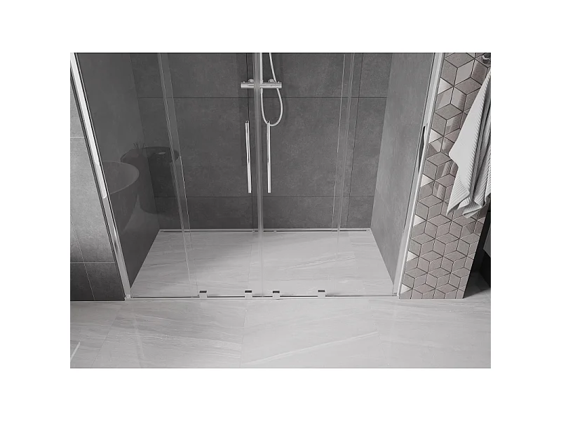 Mexen Velar Duo Duschschiebetüren 170 cm, transparent, Chrom - 871-170-000-02-01