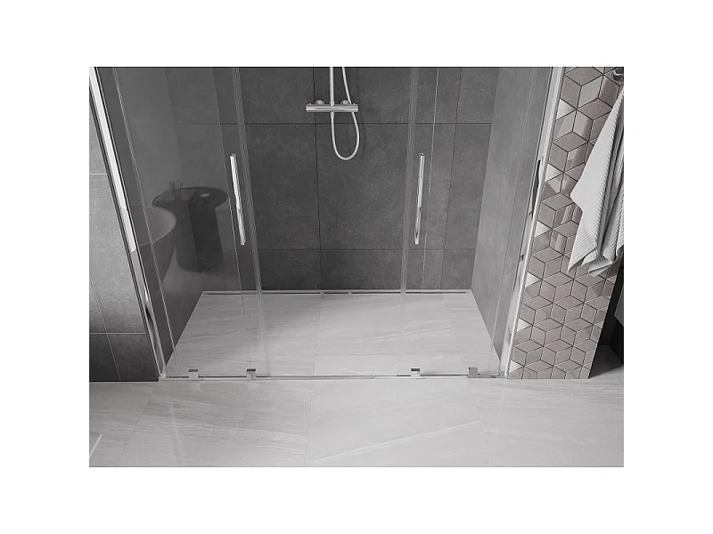 Mexen Velar Duo Duschschiebetüren 170 cm, transparent, Chrom - 871-170-000-02-01