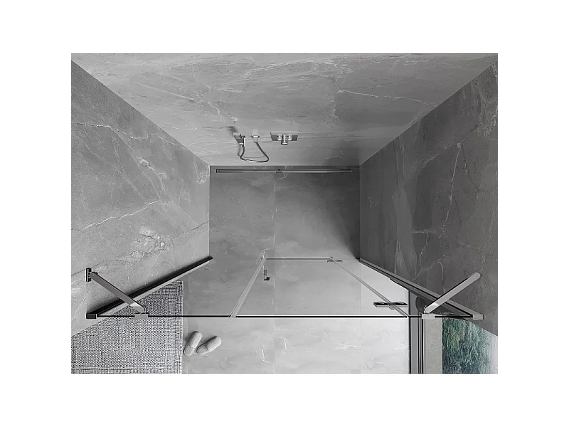 Mexen Mist-H draaideur douche rechts 120 cm, transparant, chroom - 8A5-120-001-01-00-P