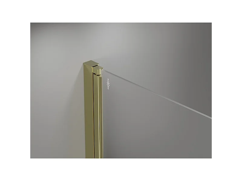 Mexen Mist draaideur douchedeur 100 cm, transparant, goud - 8A7-100-000-50-00