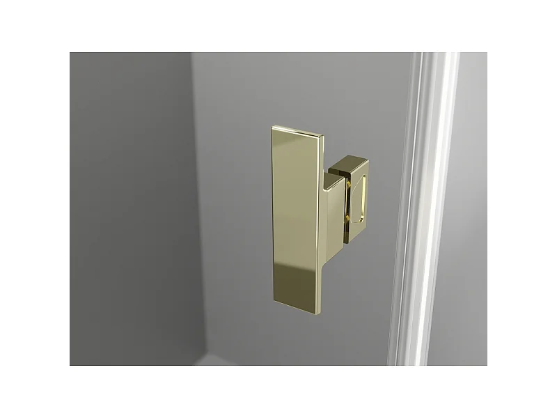 Mexen Mist draaideur douchedeur 100 cm, transparant, goud - 8A4-100-000-50-00