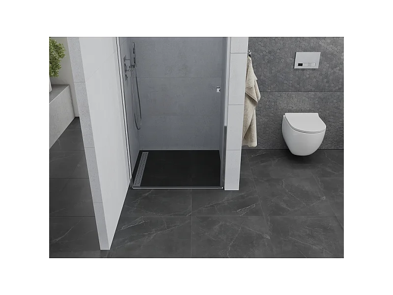 Mexen Pretoria puerta de ducha abatible de 60 cm, transparente, cromo - 852-060-000-01-00