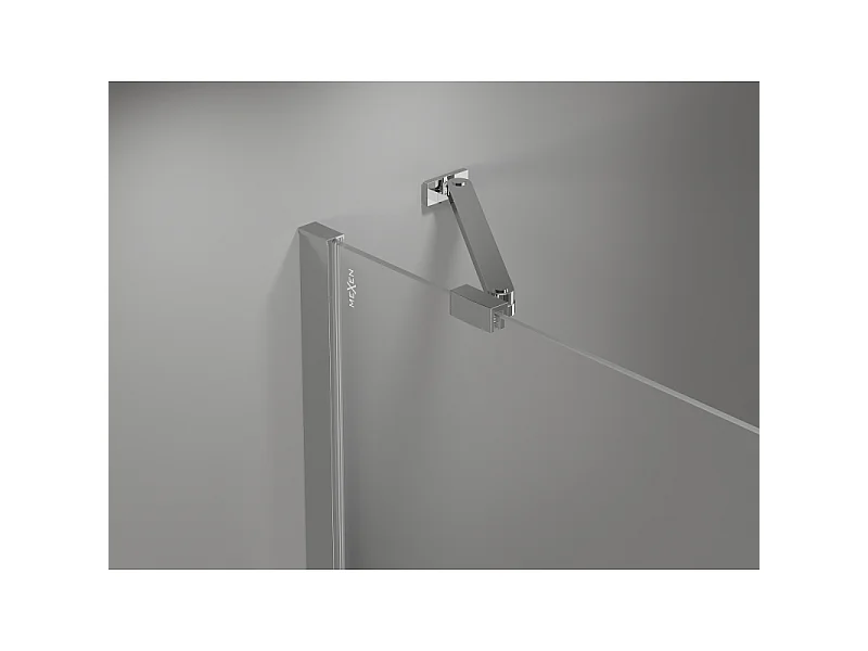 Mexen Mist draaideur douchedeur 70 cm, transparant, chroom - 8A4-070-000-01-00