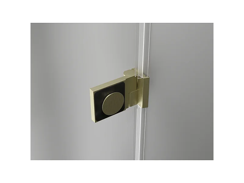 Mexen Lunar-B L porte de douche pivotante gauche 120 cm, transparent, or brossé - 832SL-120-050-55-00-L