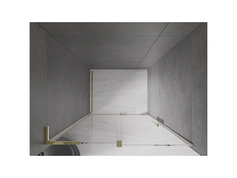 Mexen Velar L Schiebetür 110 cm, transparent, gold - 871-110-003-01-50