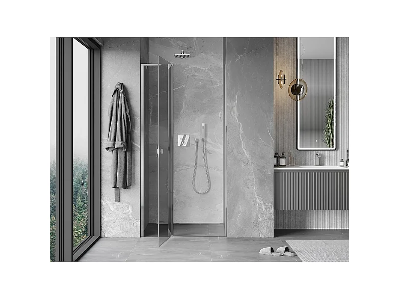 Mexen Mist L Dusche Tür Scharnier 115 cm, transparent, Chrom - 8A4L-115-000-01-00