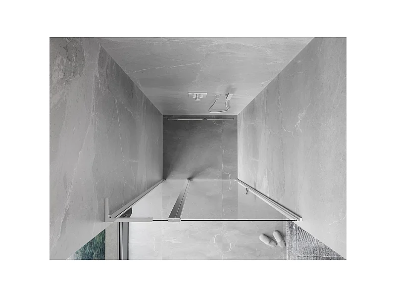 Mexen Mist L Dusche Tür Scharnier 115 cm, transparent, Chrom - 8A4L-115-000-01-00
