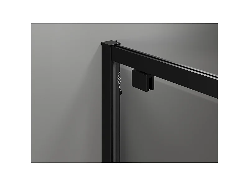Mexen Exo Duschdrehtüren 65 cm, transparent, schwarz - 8181-065-000-70-00