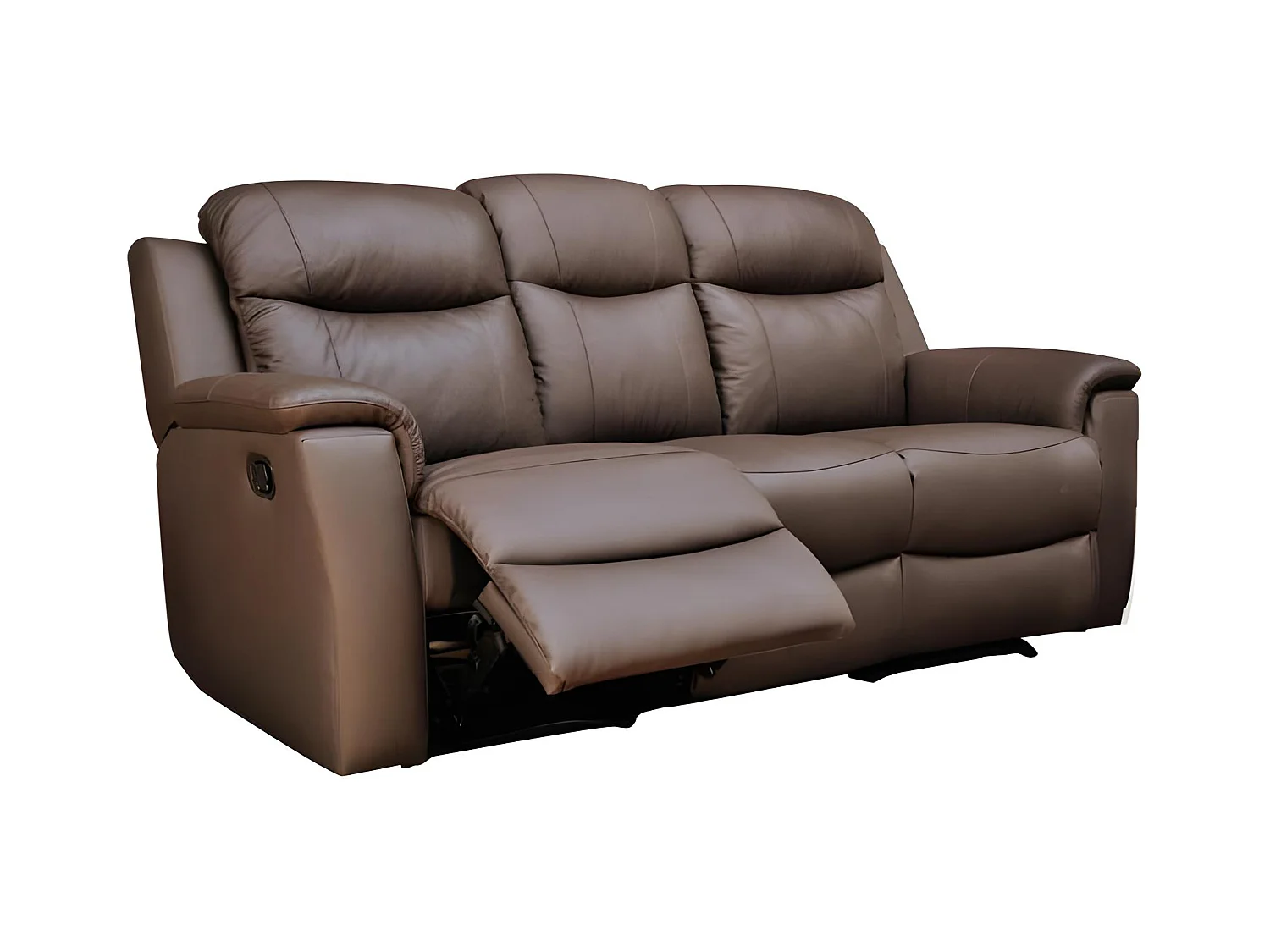 Relaxsofa Leder 3-Sitzer - Braun - EVASION