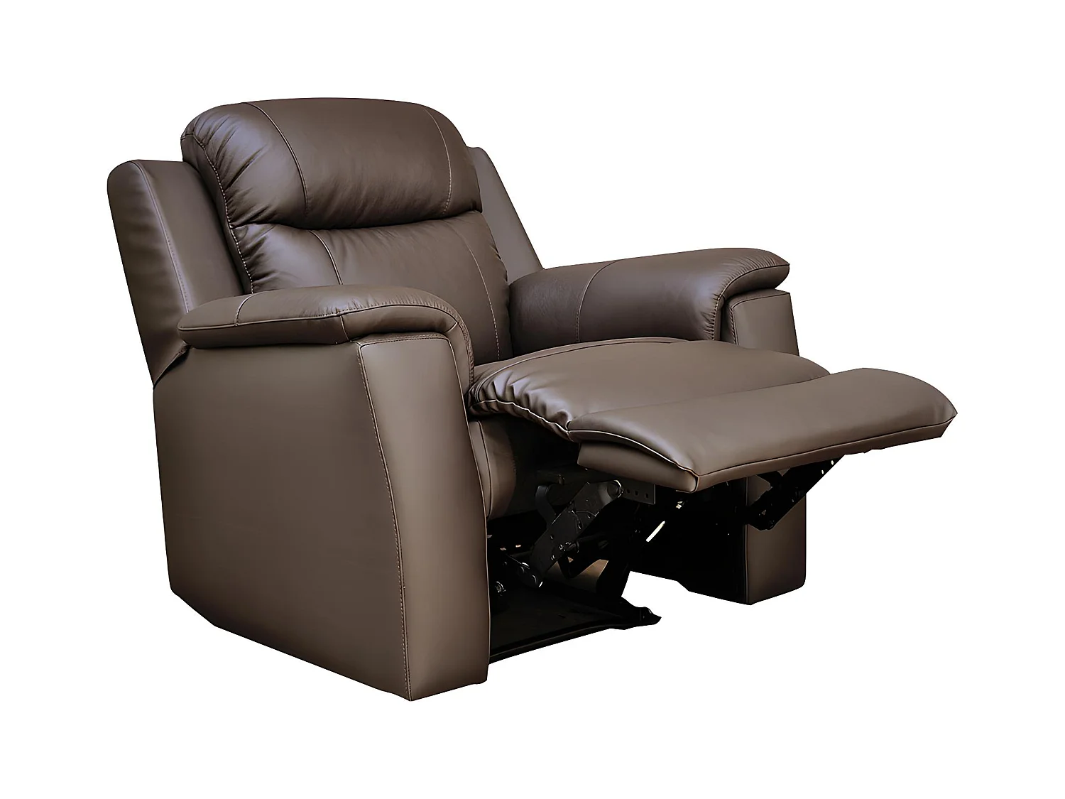 Fauteuil relax EVASION en cuir - Marron