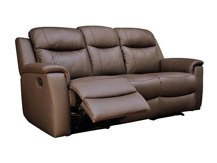 Ledergarnitur Relax 3+1 - Braun - EVASION