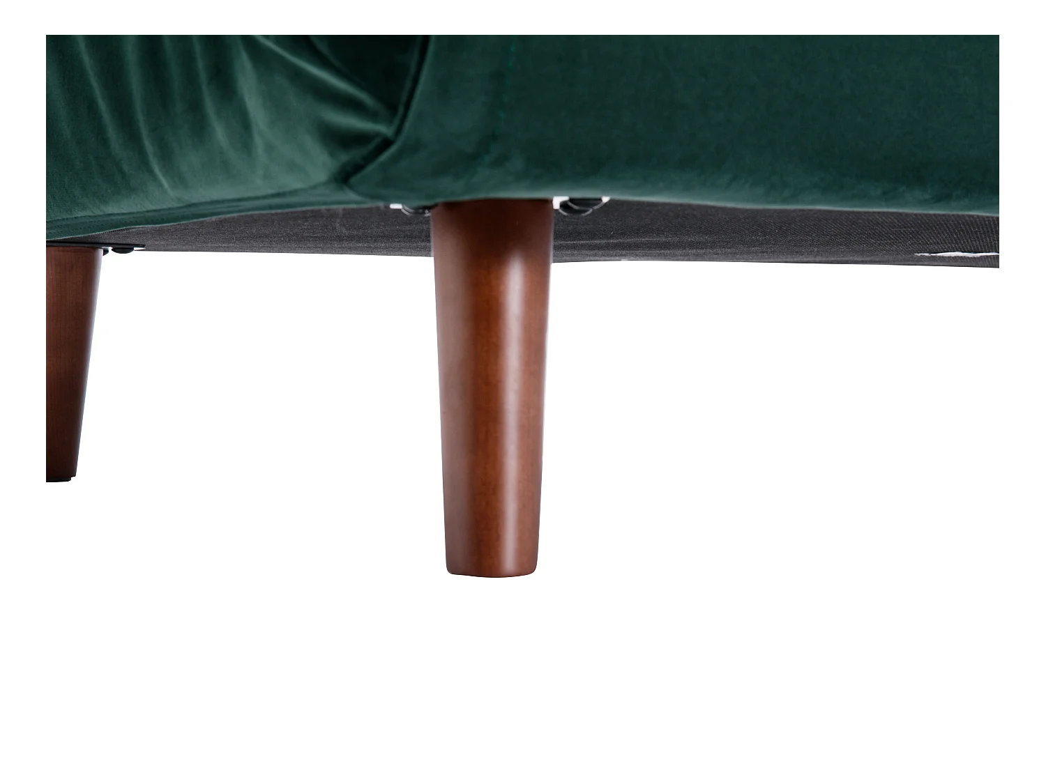 Sofa 2-Sitzer mit Schlaffunktion - Samt - Tannengrün - URIBIA