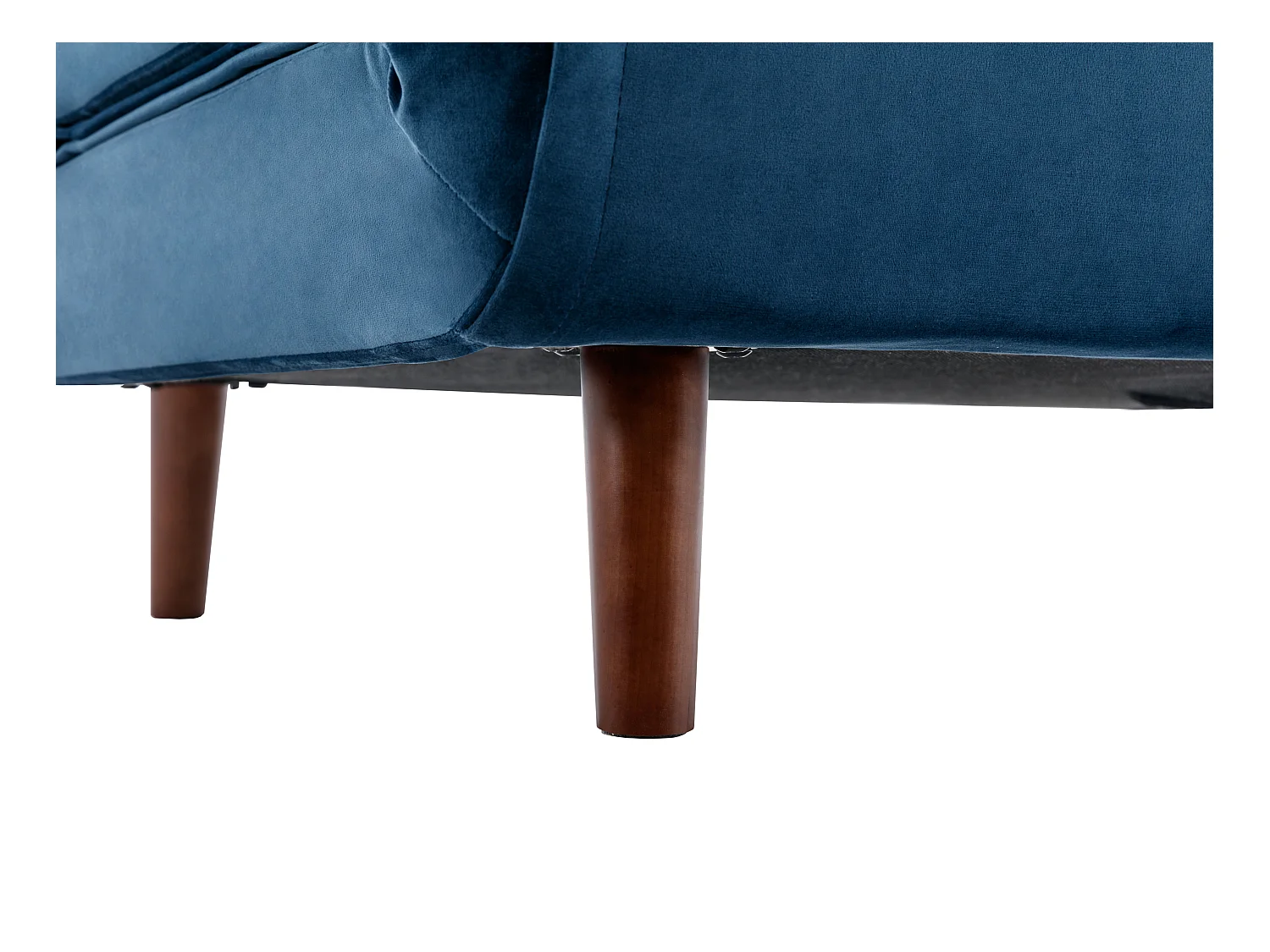 Sessel mit Schlaffunktion - Samt - Dunkelblau - URIBIA