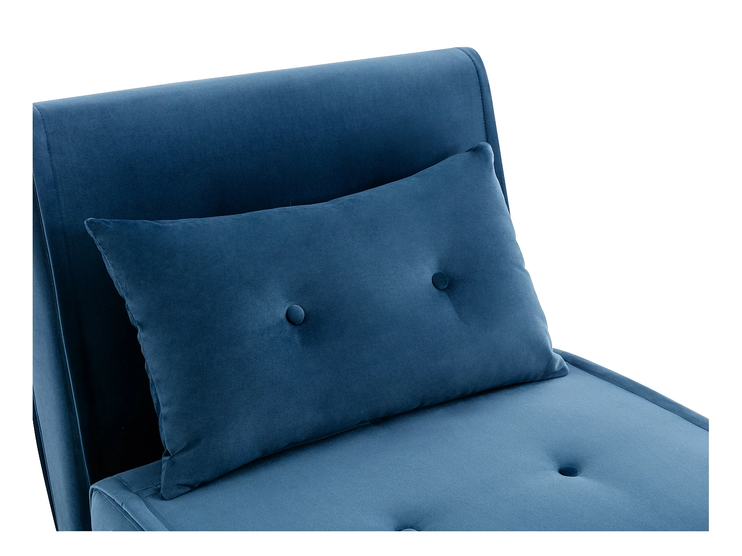 Sessel mit Schlaffunktion - Samt - Dunkelblau - URIBIA