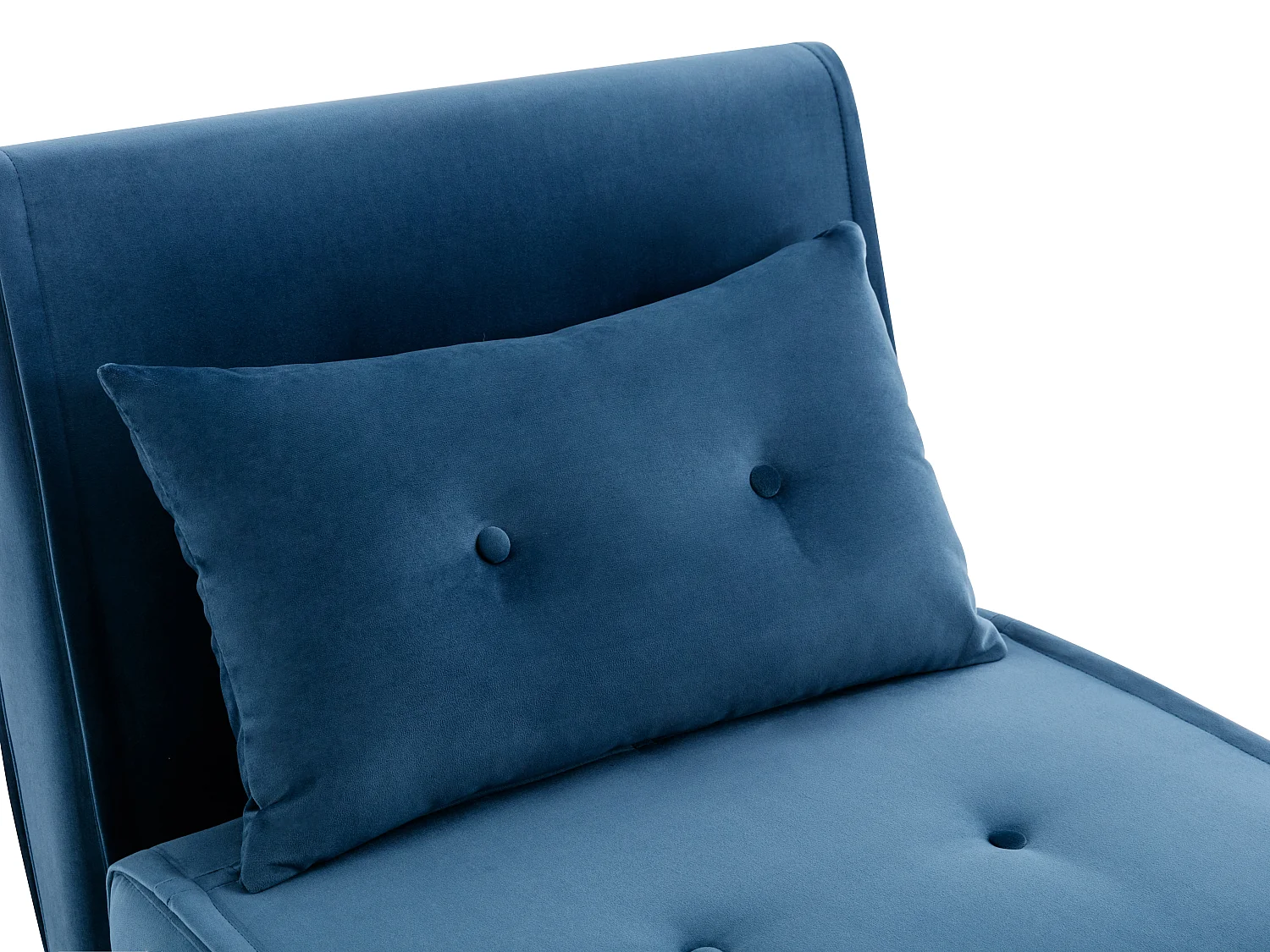 Poltrona letto in Velluto Blu notte - URIBIA