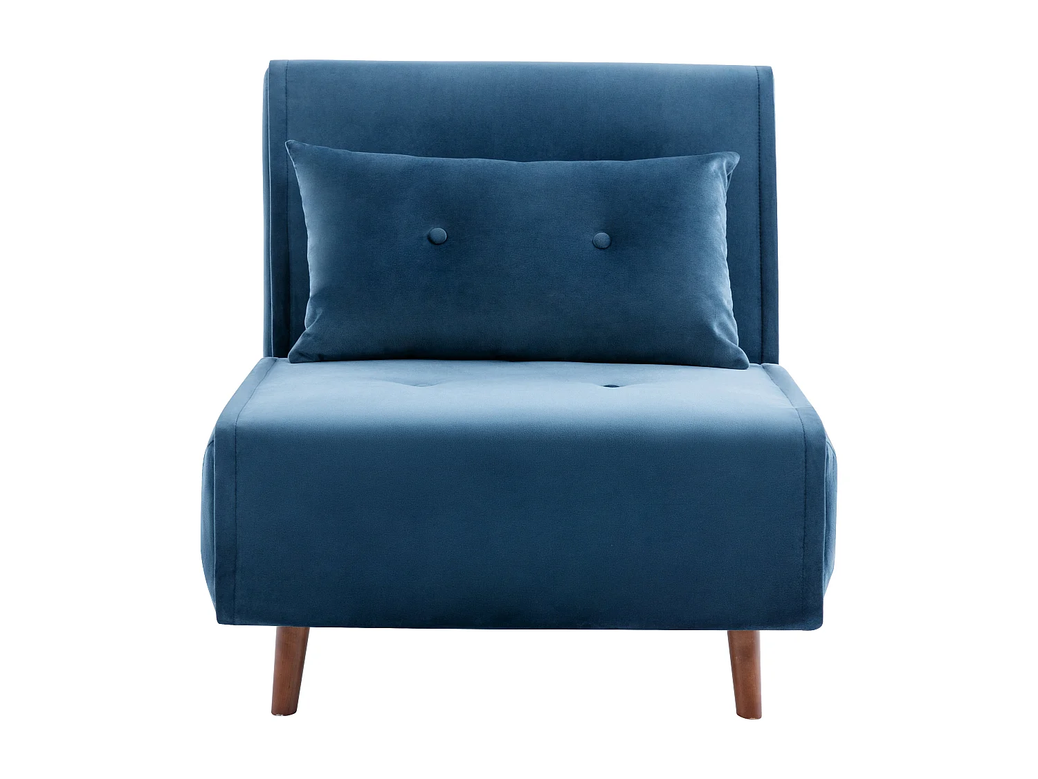 Poltrona letto in Velluto Blu notte - URIBIA