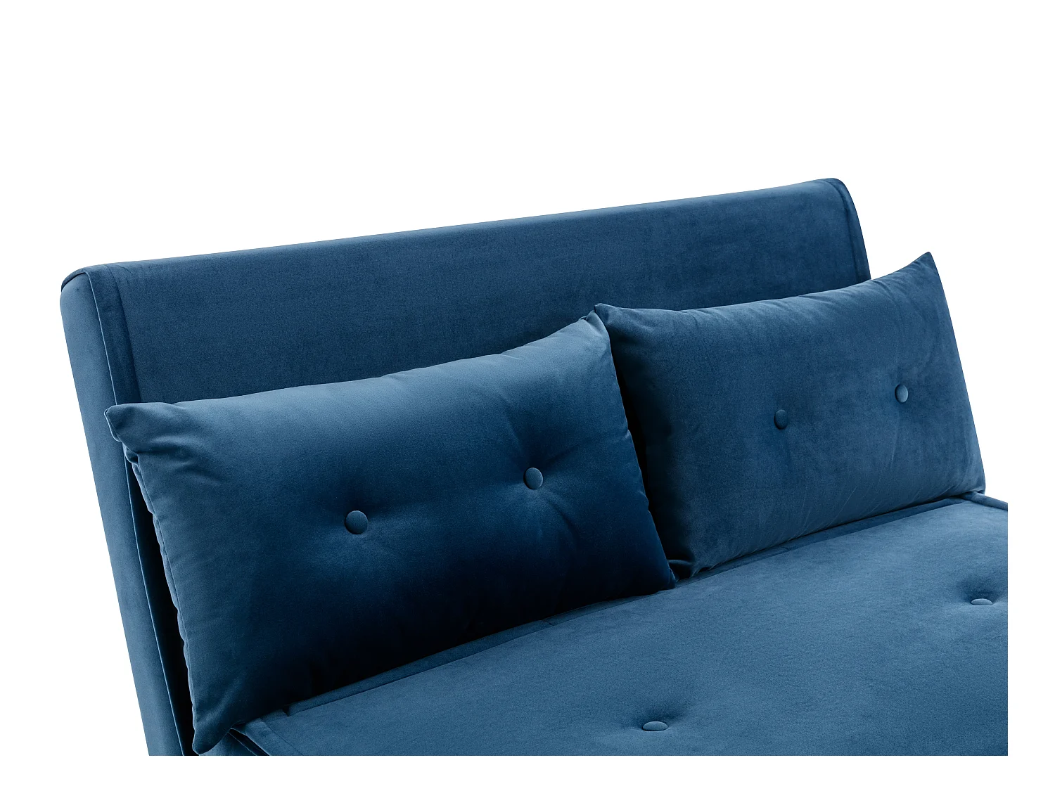 Divano letto 2 posti in Velluto Blu notte - URIBIA