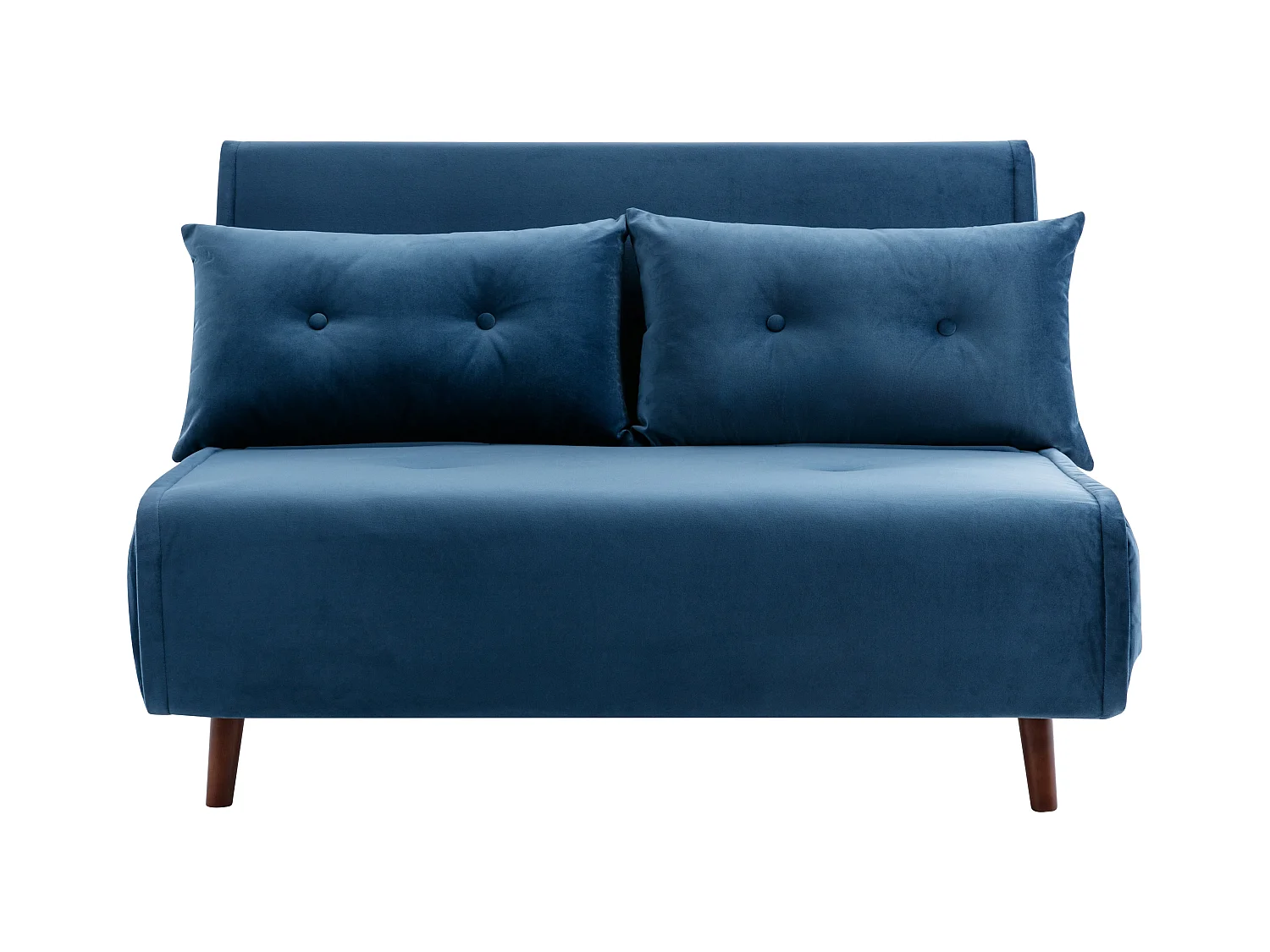 Divano letto 2 posti in Velluto Blu notte - URIBIA