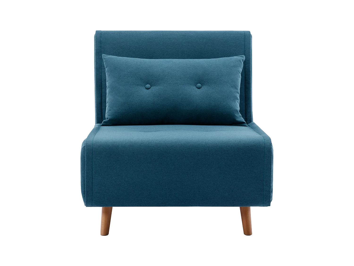 Sillón cama de tela azul URIBIA