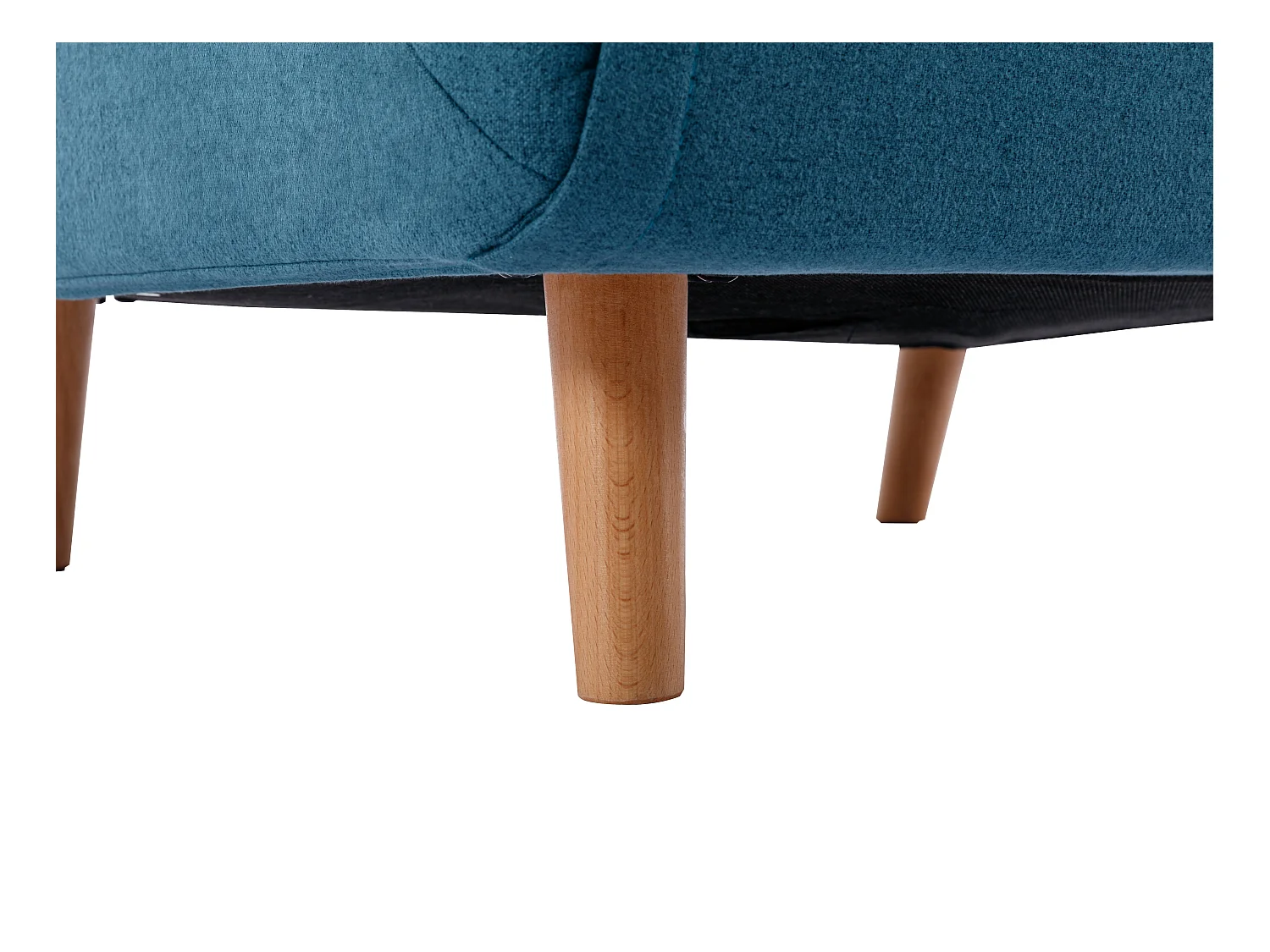 Sillón cama de tela azul URIBIA