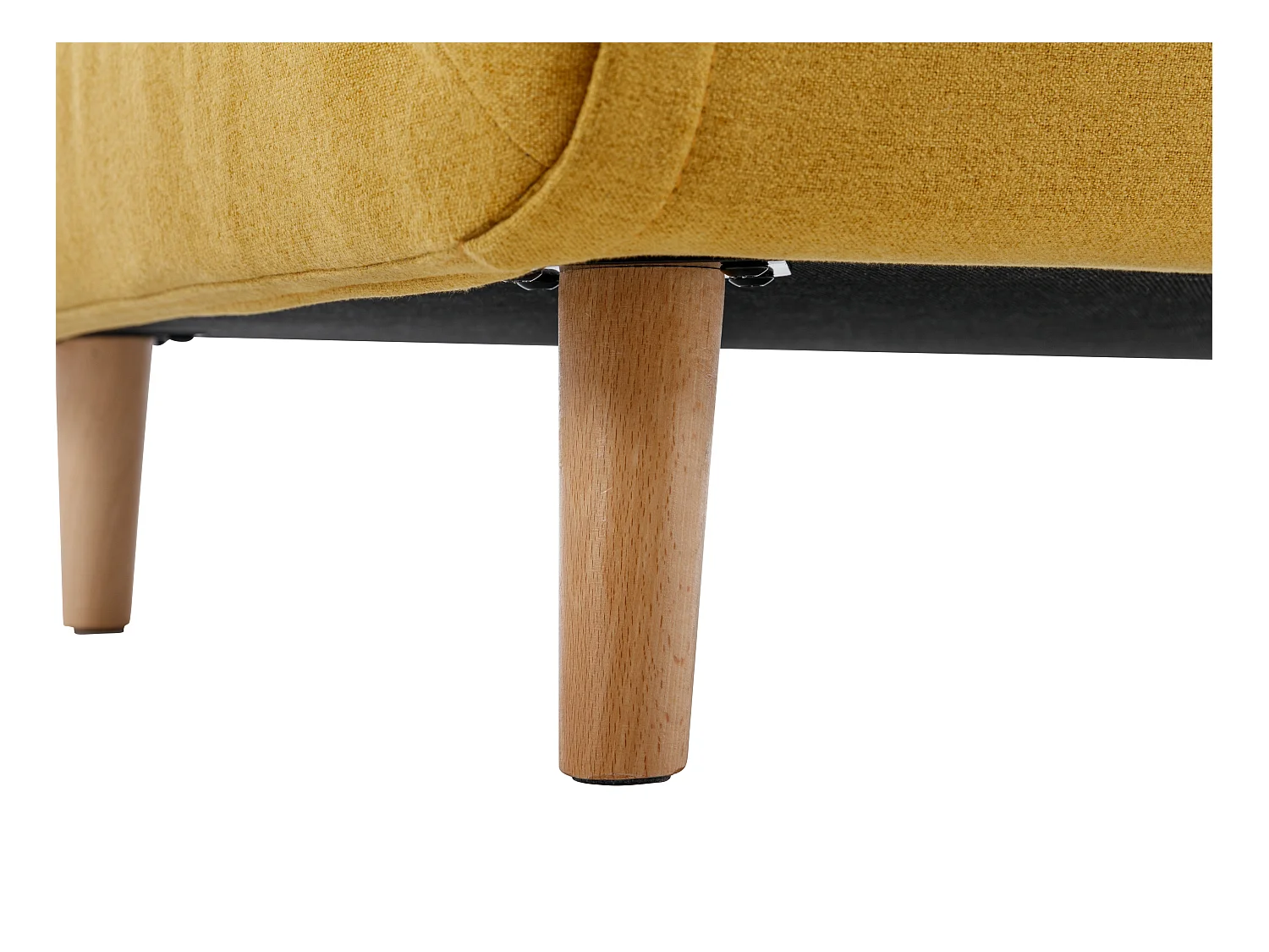 Divano letto 2 posti in Tessuto Giallo senape - URIBIA