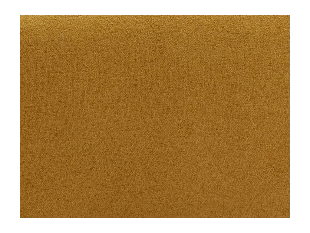 Canapé 2 places convertible en tissu jaune moutarde URIBIA