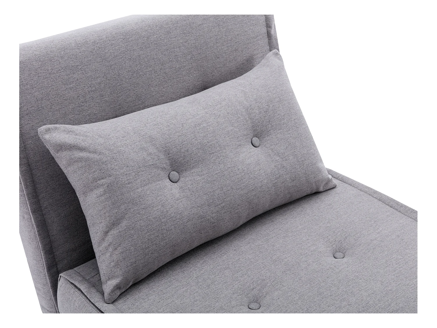 Sillón cama de tela gris claro URIBIA