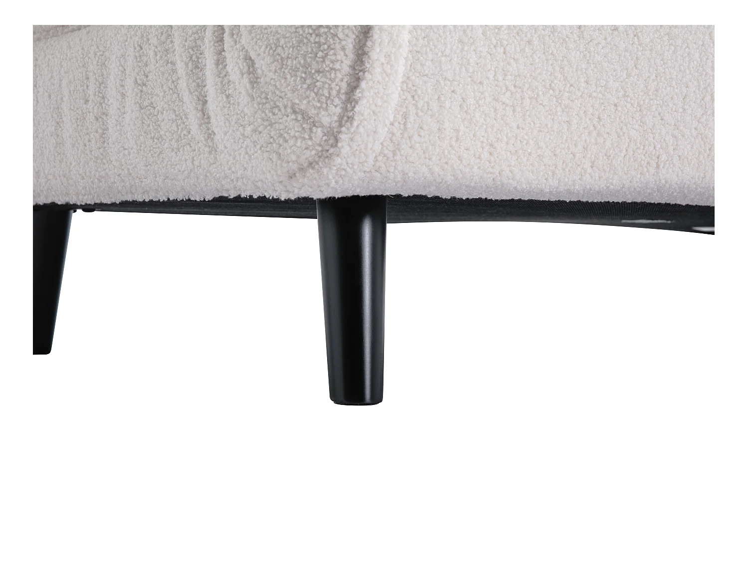 Divano letto 2 posti in Tessuto bouclette Avorio - URIBIA