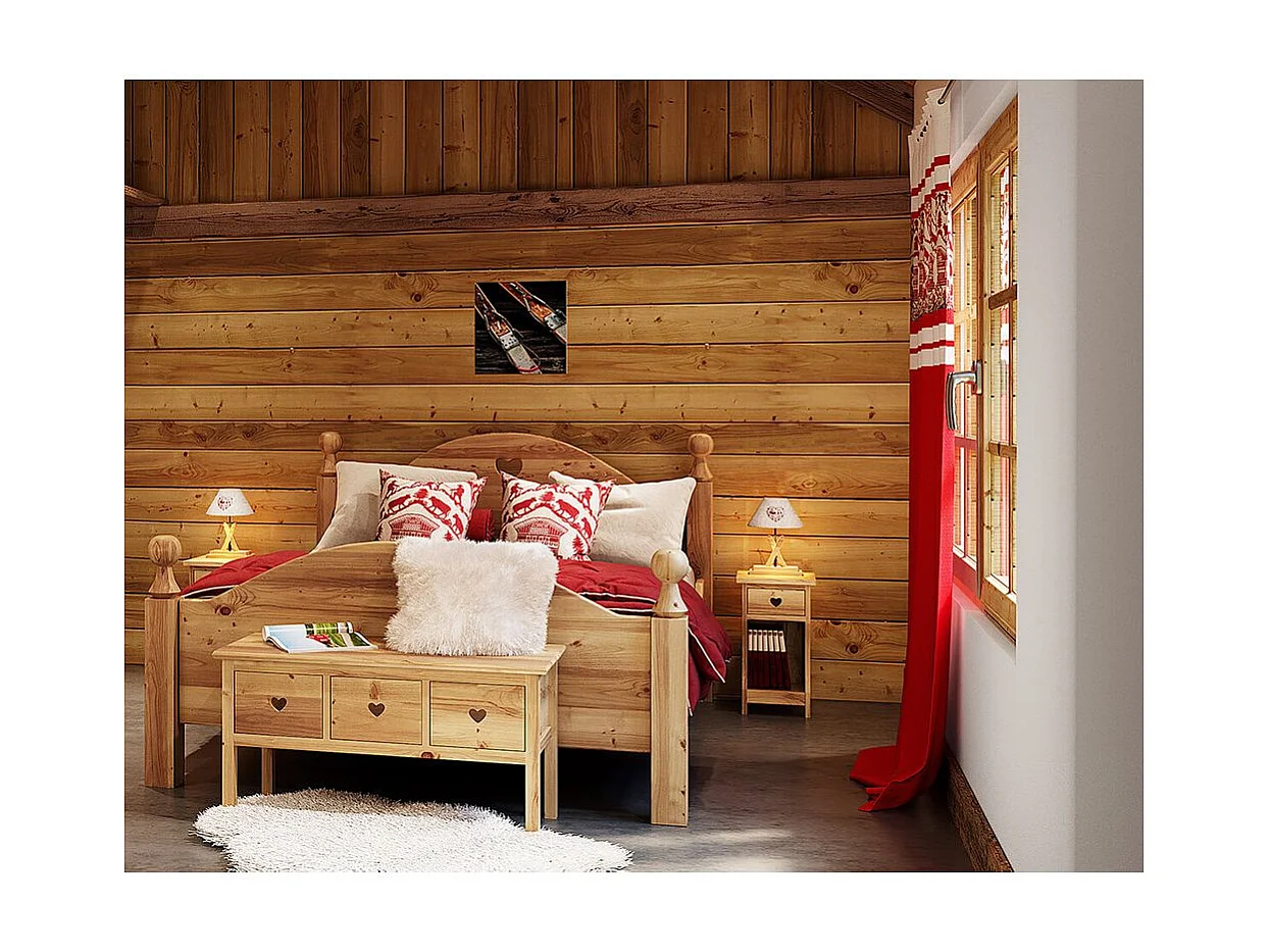 Stehlampe aus Holz "Décor ski"