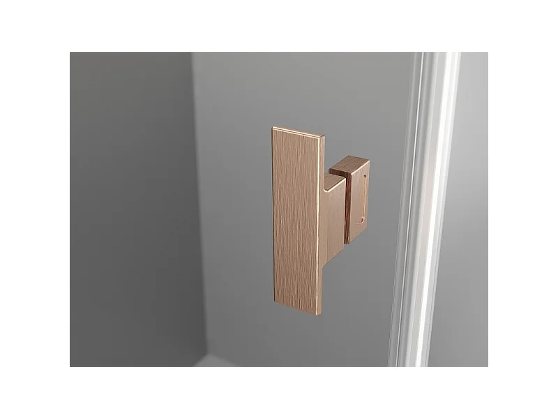 Mexen Mist Duschschwingtür 70 cm, transparent, gebürstetes Kupfer - 8A7-070-000-65-00