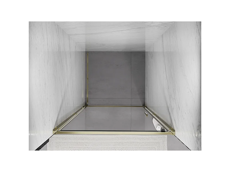 Mexen Exo Duschschwingtür 95 cm, transparent, gold - 817-095-000-50-00