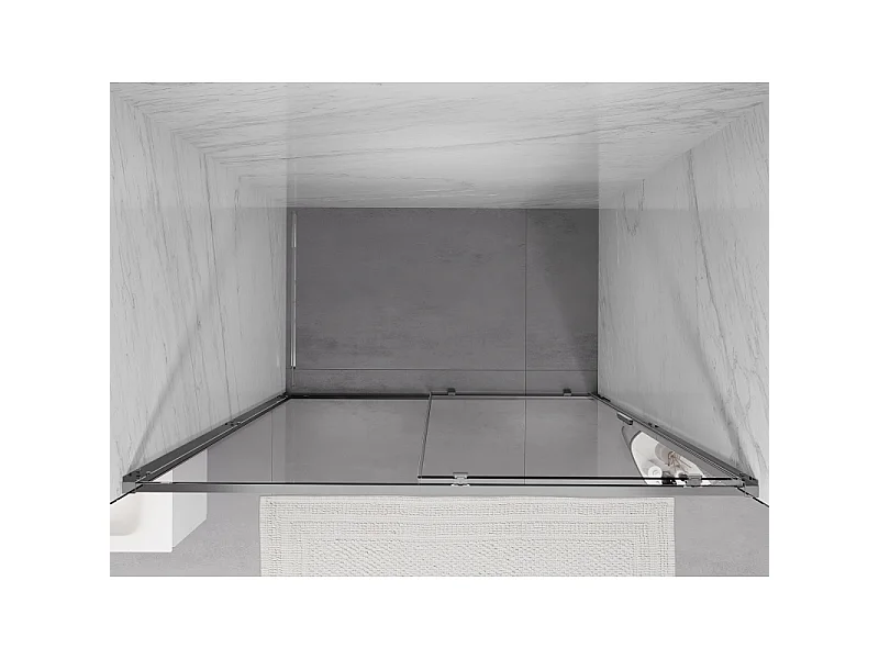 Mexen Exo Schiebeduschtüren 140 cm, transparent, Chrom - 8151-140-000-01-00