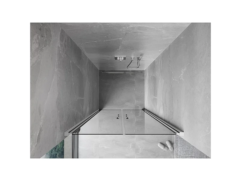 Mexen Mist Duschdrehüren 70 cm, transparent, Chrom - 8A7-070-000-01-00