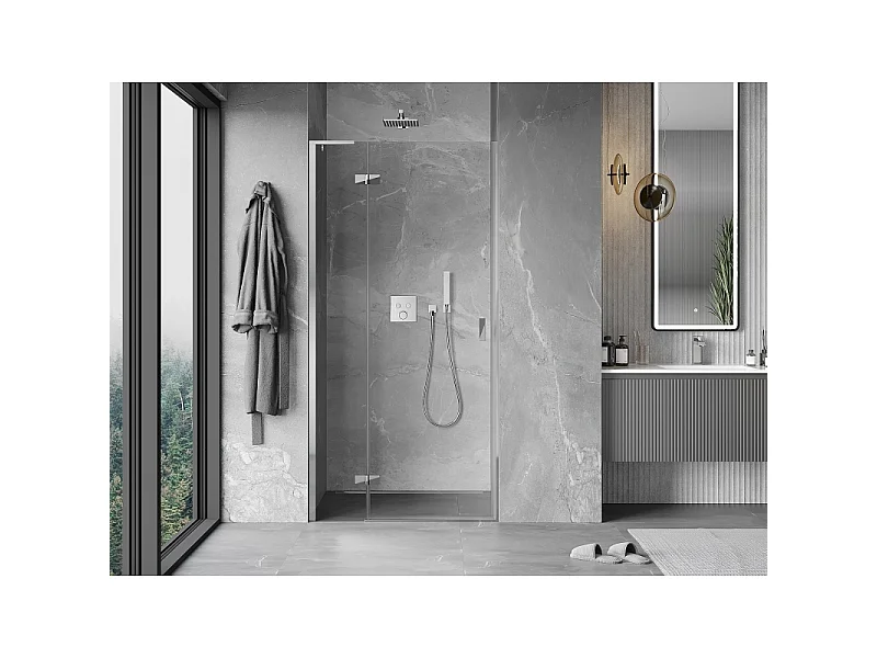 Mexen Mist-H L porte de douche pivotante gauche 75 cm, transparent, chrome - 8A5L-075-000-01-00-L