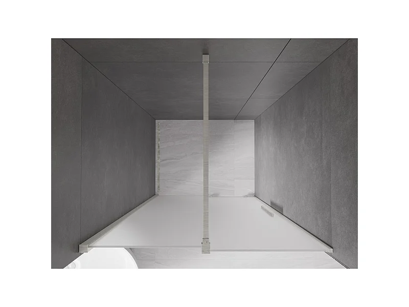 Mexen Velar porte de douche coulissante 120 cm, givre, nickel brossé - 871-120-000-31-97