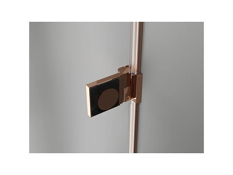 Mexen Lunar-B porte de douche pivotante gauche 95 cm, transparent, or rose - 832-095-000-60-00-L